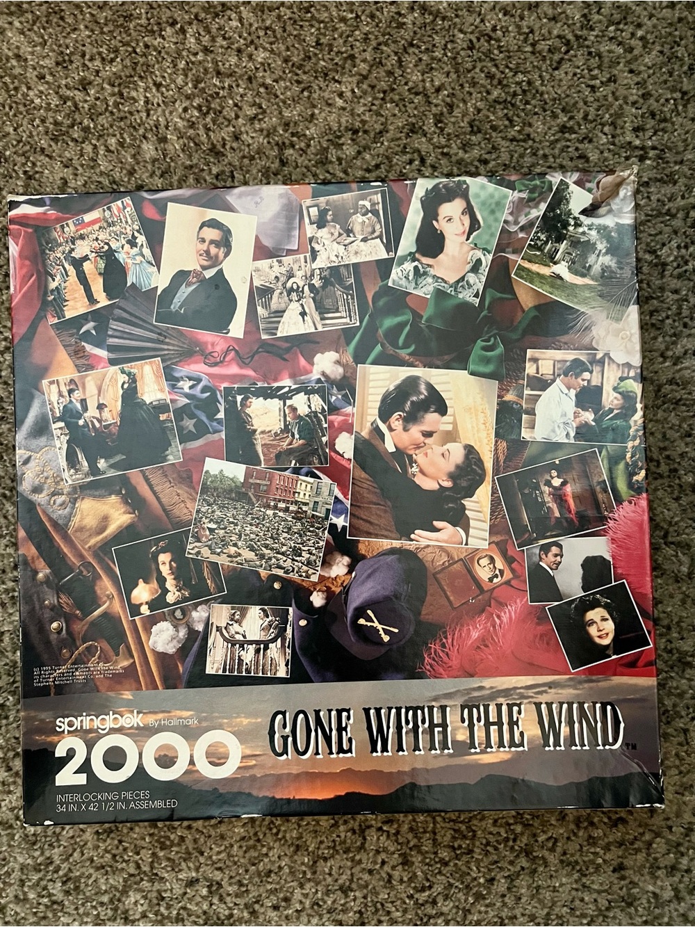 Mega Sale!! Gone With The Wind 2000 Piece Puzzle by Springbok - Multi